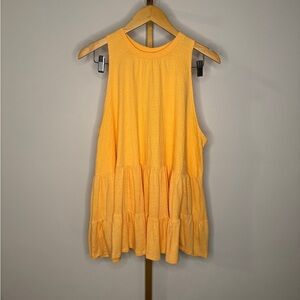 Free People Ruffled Tank Top